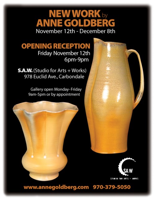 New Work by Anne Goldberg at S.A.W., November 12th - December 8th